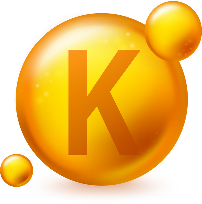 Vitamin K gold shining pill capcule icon. Pill capcule vector illustration on white isolated background